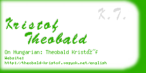 kristof theobald business card